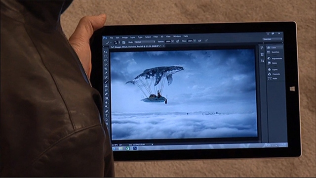 Mọi điều cần biết về Surface Pro 3 photoshop