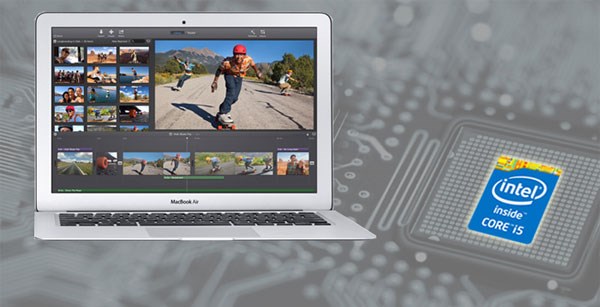 Trang bị khá tốt về phần cứng Apple Macbook Air 11 inch 2014 intel core i5 haswell, intel hd graphics 5000