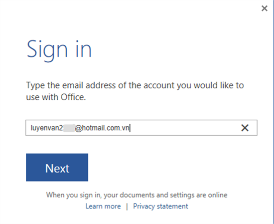 Hướng dẫn kích hoạt MS Office 365 trên máy Windows bản quyền