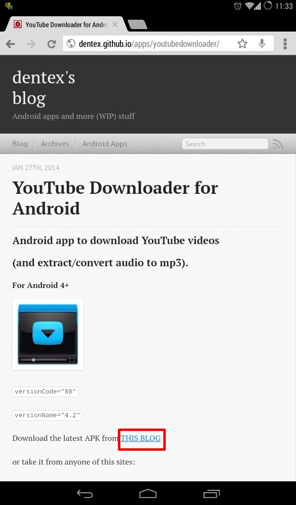 Tải ứng dụng YouTube Downloader
