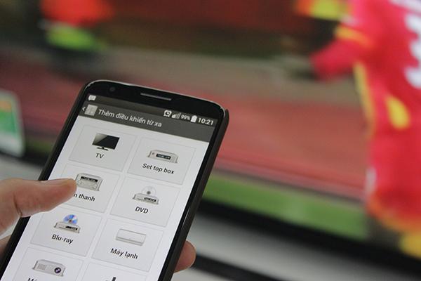 Chọn vào icon Tivi trên menu chính của chương trình Chọn vào icon Tivi trên menu chính của chương trình