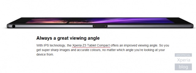 Xperia Z3 Tablet Compact bị ghi nhận