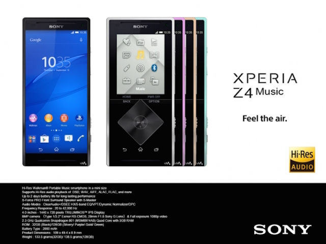 Sony Xperia Z4 Music'