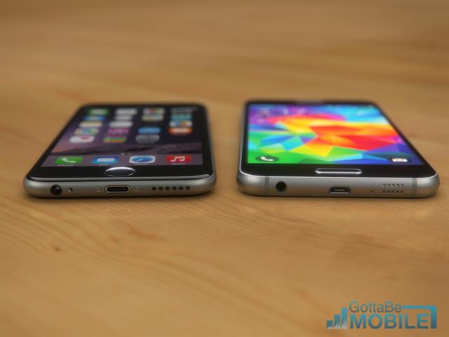 Concept Galaxy S6 cùng iPhone 6