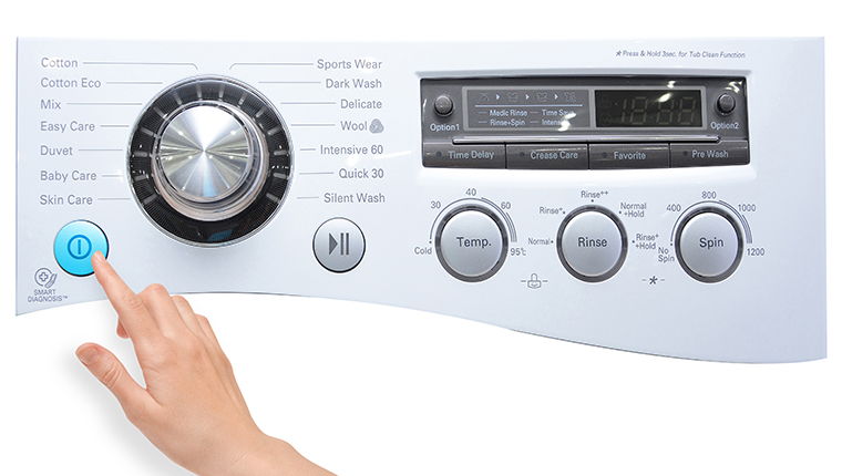 Cách sử dụng bảng điều khiển máy giặt LG WD-13600 8kg