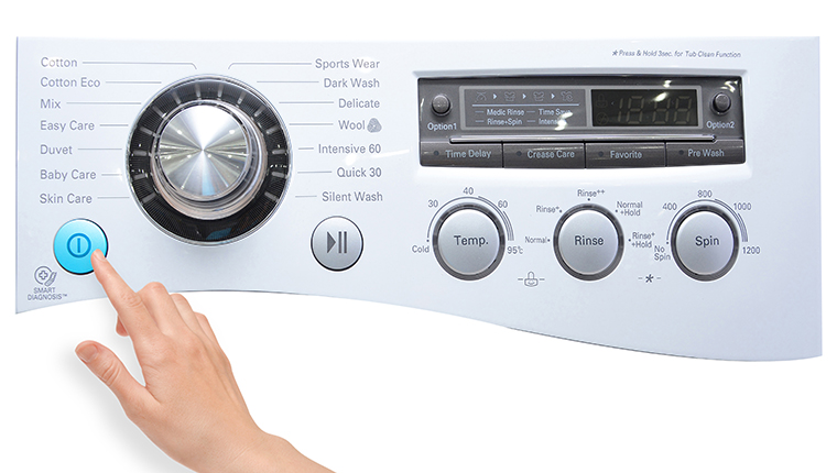 Cách sử dụng bảng điều khiển máy giặt LG WD-13600 8kg