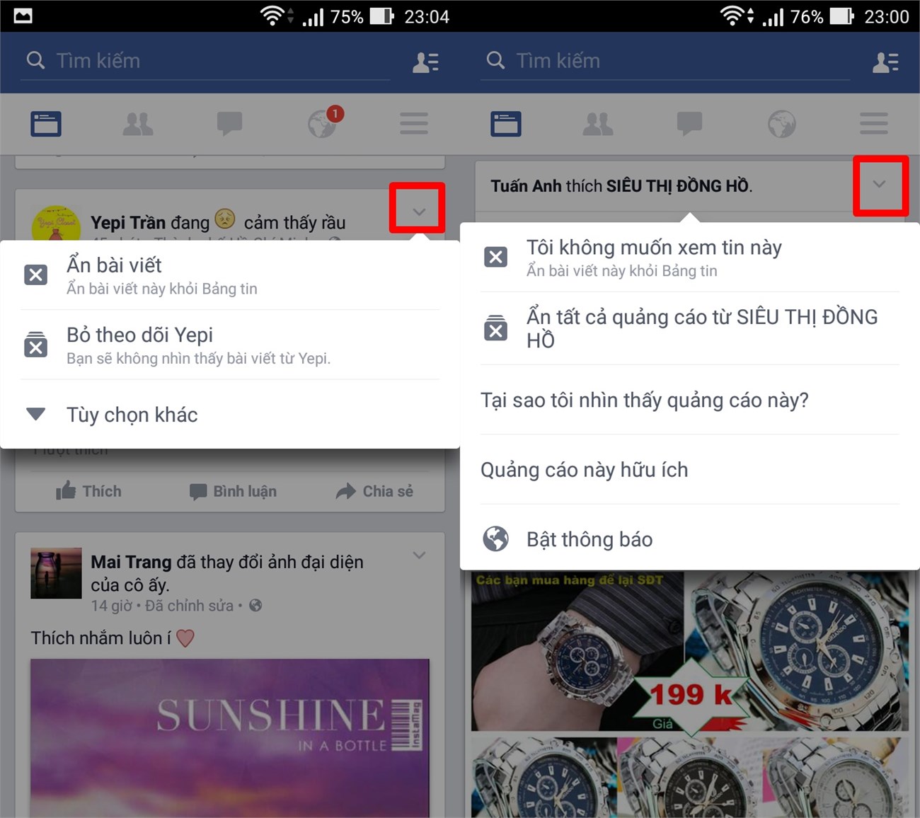 9 mẹo nhỏ nhưng cực hiệu quả khi sử dụng Facebook trên Android và iOS 9 mẹo nhỏ nhưng cực hiệu quả khi sử dụng Facebook trên Android và iOS