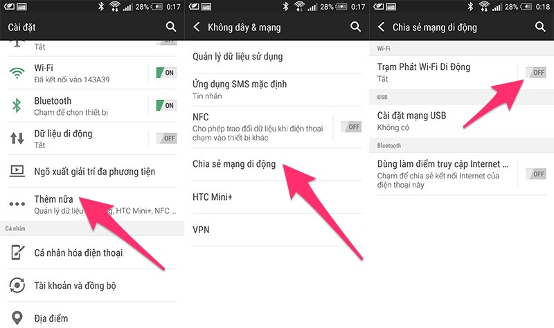 Chia sẻ kết nối mạng Chia sẻ kết nối mạng