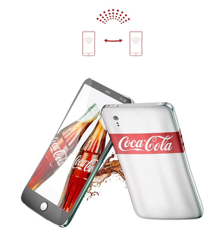 Thêm một mẫu thiết kế mới của smartphone Coca Cola