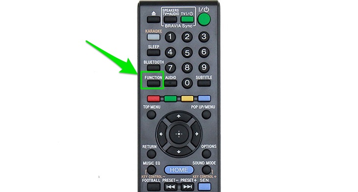 Nút FUNCTION trên remote Nút FUNCTION trên remote