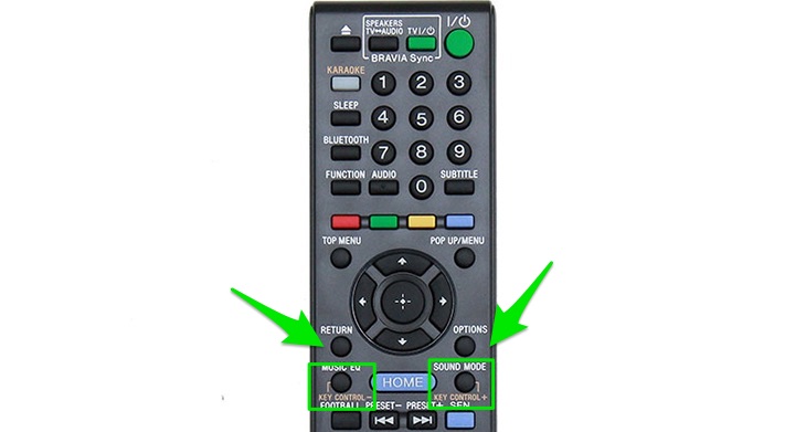Nhấn nút KEY CONTROL + hoặc KEY CONTROL -. Nhấn nút KEY CONTROL + hoặc KEY CONTROL -.