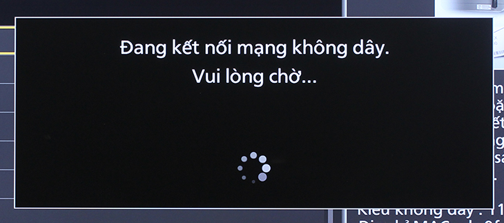 Tivi đang kết nối mạng