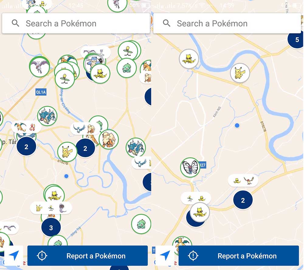 thailand pokemon go live map
