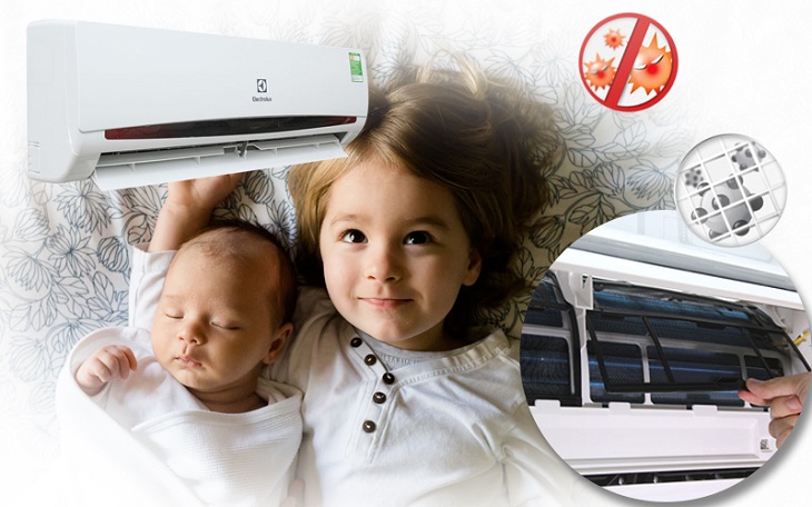 Điều hòa Electrolux ESM09CRF-D4 còn có bộ lọc HD