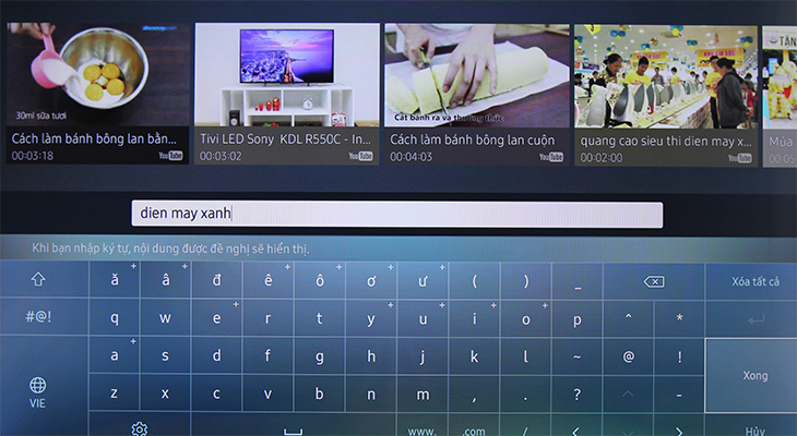 Bàn phím ảo trên tivi