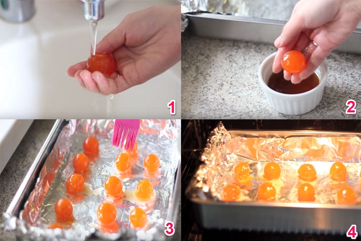 Cách làm bánh bông lan trứng muối bằng nồi cơm điện