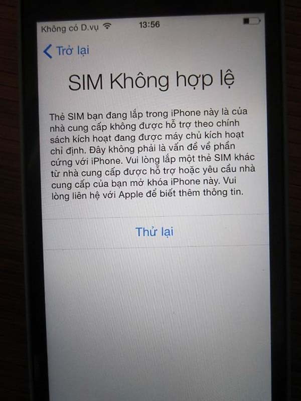 iphone bị khóa kích hoạt