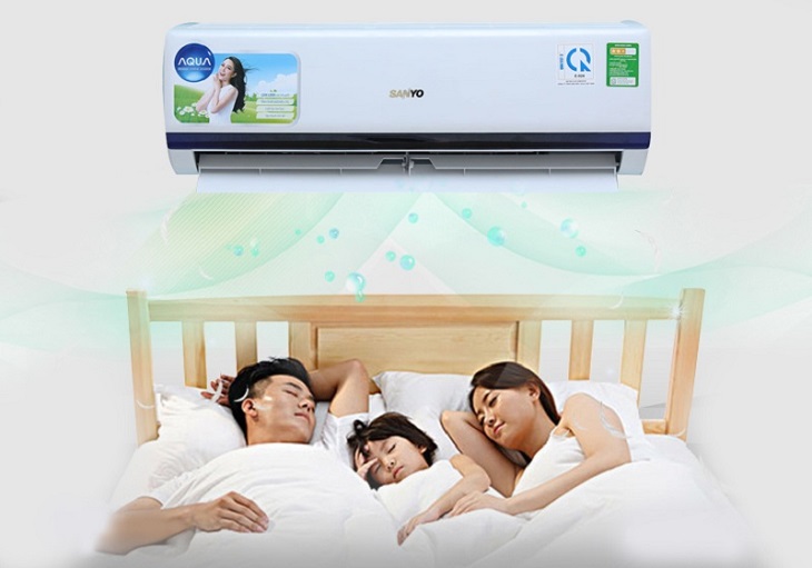 Điều hòa 1 chiều Sanyo 9000 BTU SAP-KC9BGS7T sở hữu khả năng làm lạnh êm ái