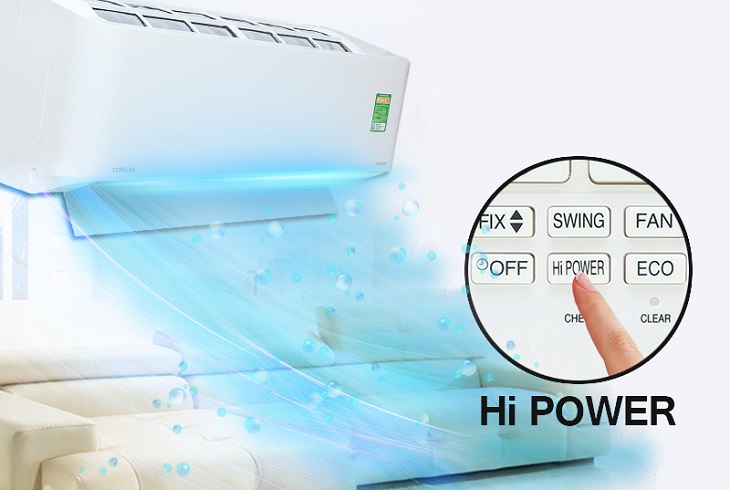 Điều hòa 1 chiều Toshiba 9200 BTU RAS-H10BKCV-V cho khả năng làm lạnh nhanh