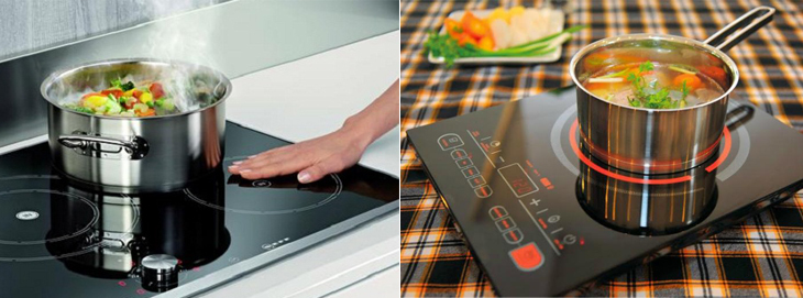 Bếp từ và bếp hồng ngoại có nhiều điểm tương đồng Bếp từ và bếp hồng ngoại có nhiều điểm tương đồng