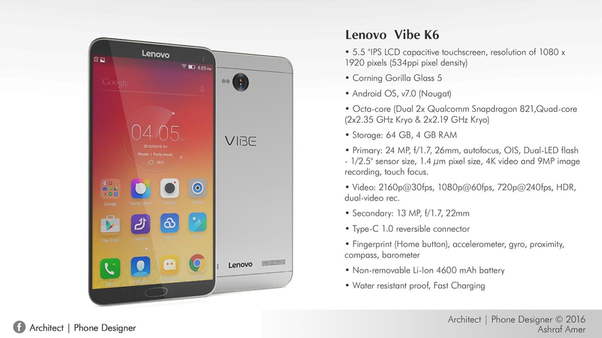 [Tin tức Android]Mẫu thiết kế Lenovo Vibe K6 xuất hiện với viền màn hình siêu mỏng, camera 24MP Lenovo-vibe-k6-concept-phone-design-2_1200x675