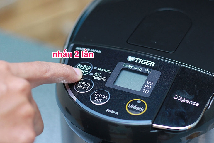 Hướng dẫn sử dụng bình thủy điện Tiger