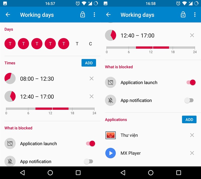 Cách khoá ứng dụng tự động theo lịch định sẵn trên smartphone - ảnh 4 Cách khoá ứng dụng tự động theo lịch định sẵn trên smartphone - ảnh 4
