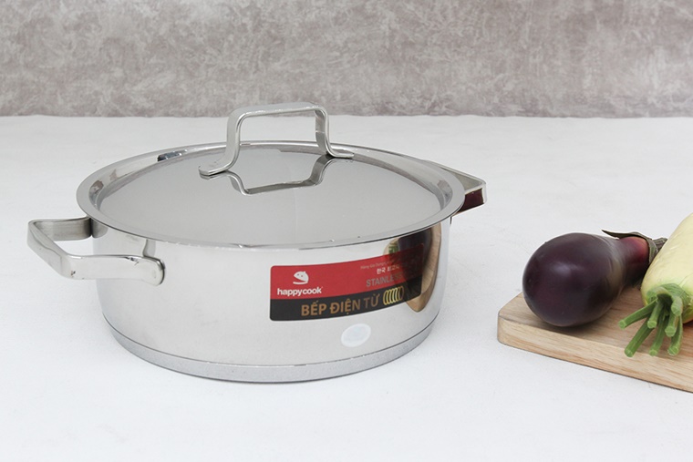 Nồi inox 3 đáy Happycook Milan N24-ML Nồi inox 3 đáy Happycook Milan N24-ML