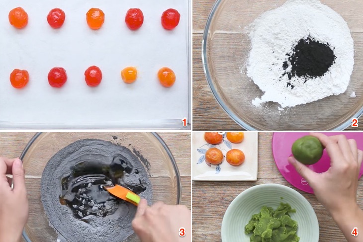 Cách làm bánh Trung Thu tinh than tre mới lạ, độc đáo