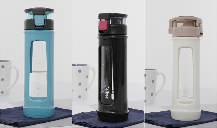 Bình đựng nước thủy tinh 450ml Delites TT-002