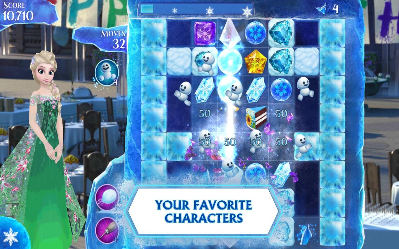Frozen free fall Frozen free fall