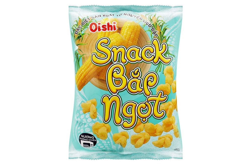 Bánh snack bắp ngọt Oishi gói 45g