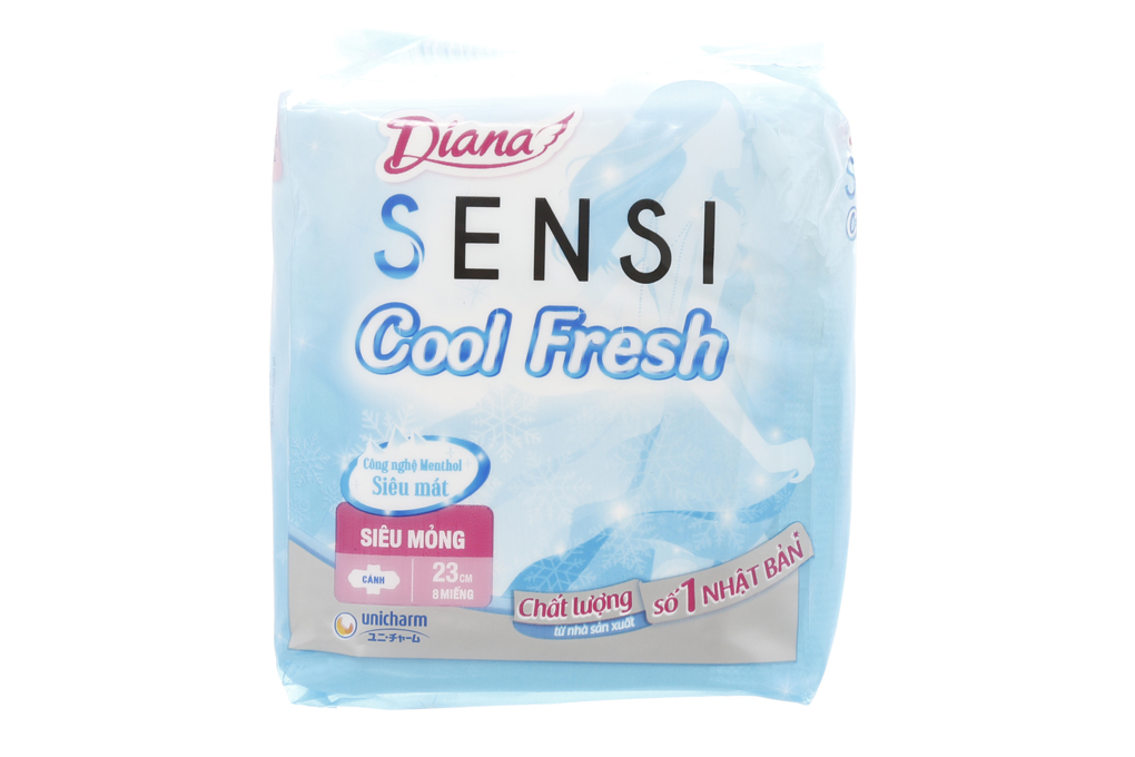 BVS Diana Sensi Cool Fresh siêu mỏng cánh 8 miếng