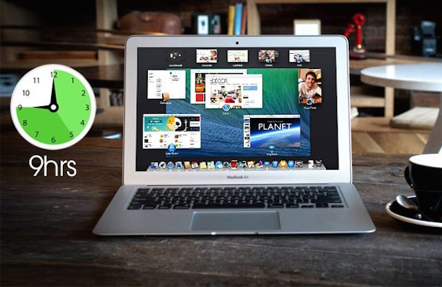 macbook air có thời lượng sử dụng lên đến 9h macbook air có thời lượng sử dụng lên đến 9h