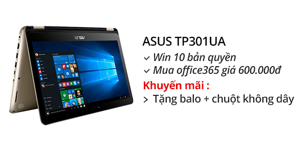 Laptop Asus TP301UA i5 6200U/4GB/500GB/Win10