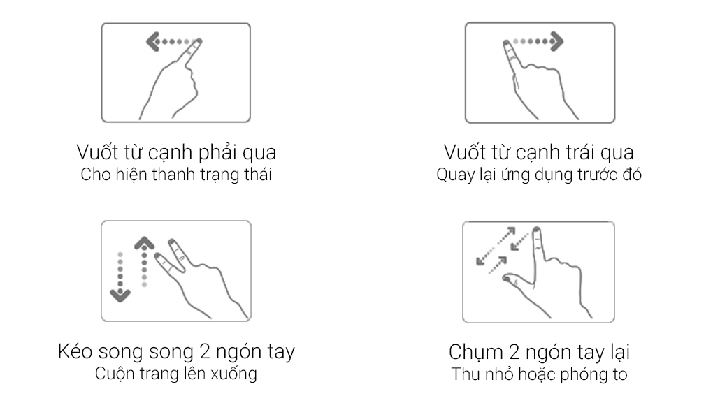 Touchpad đa cách sử dụng