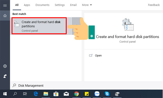 Create and format hard disk partitions