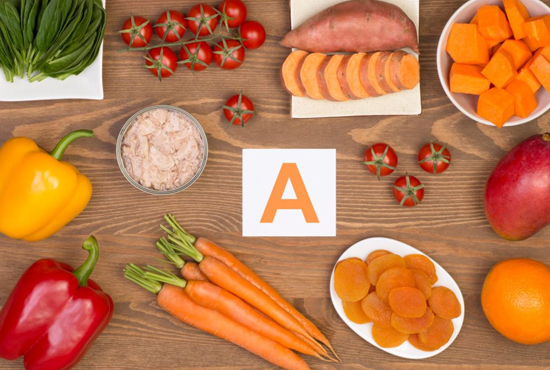 Take foods that are high in Vitamin A