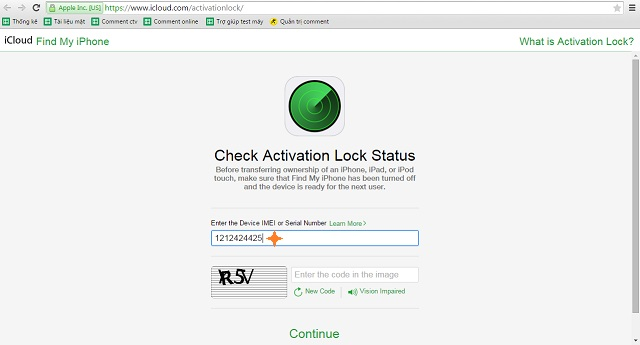 Check iCloud trên thiết bị của Apple