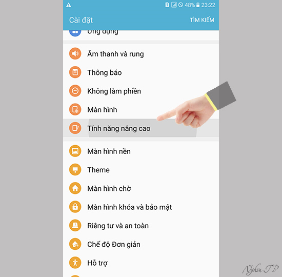 Chụp màn hình thông minh trên Samsung Galaxy A9 Pro