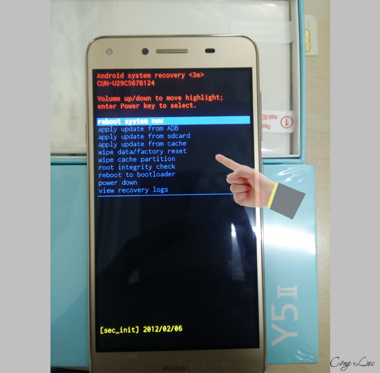 Cách hard reset trên điện thoại Huawei Y5 II