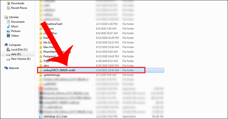 Vào file vừa giải nén Vào file vừa giải nén