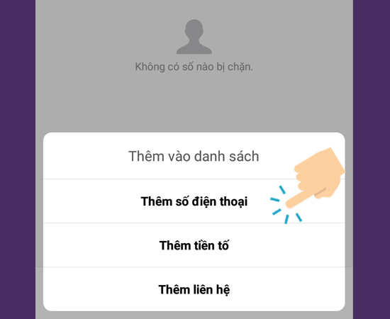 thêm số điện thoại